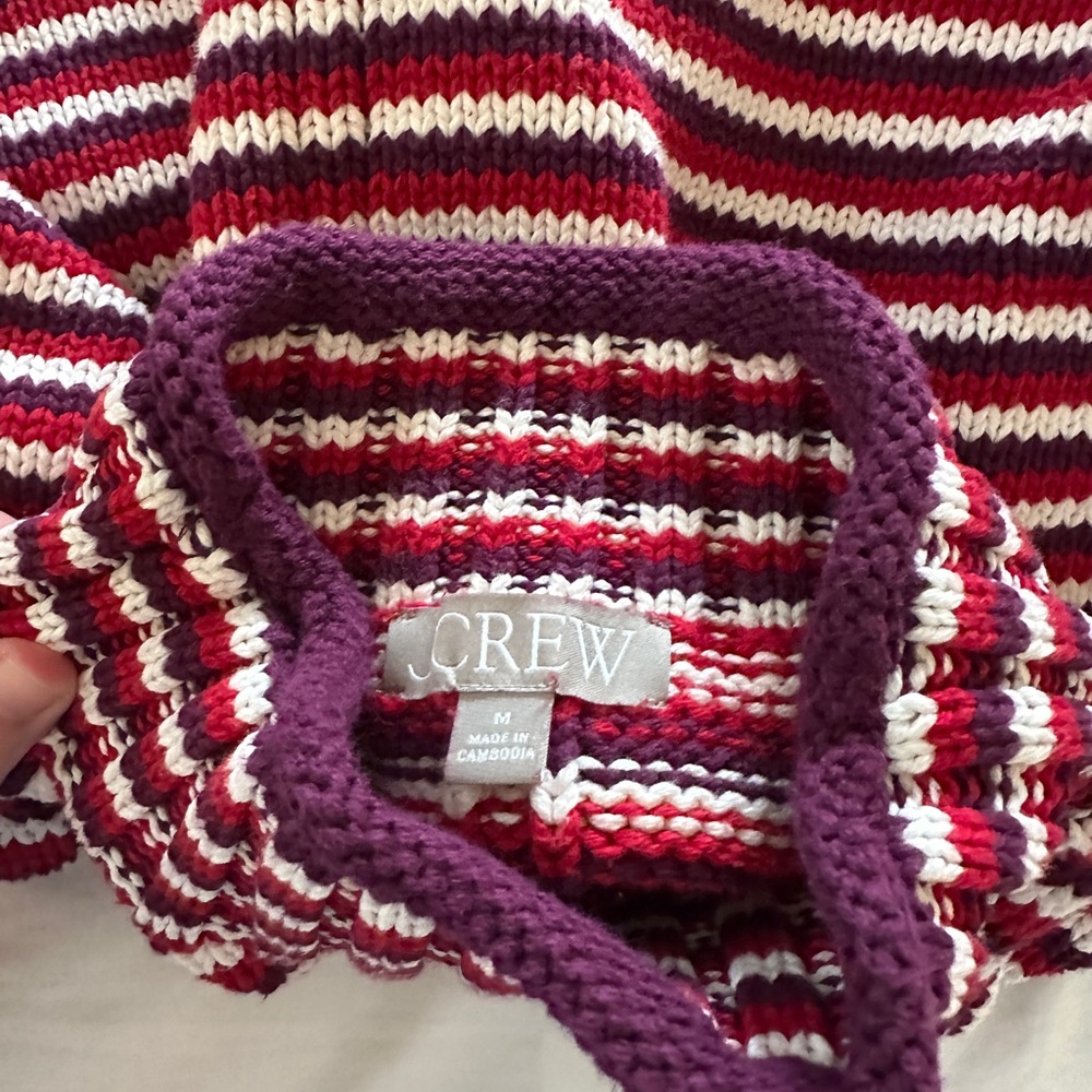 J.Crew 2025 Rollneck™ sweater in stripe - Picture 2 of 4